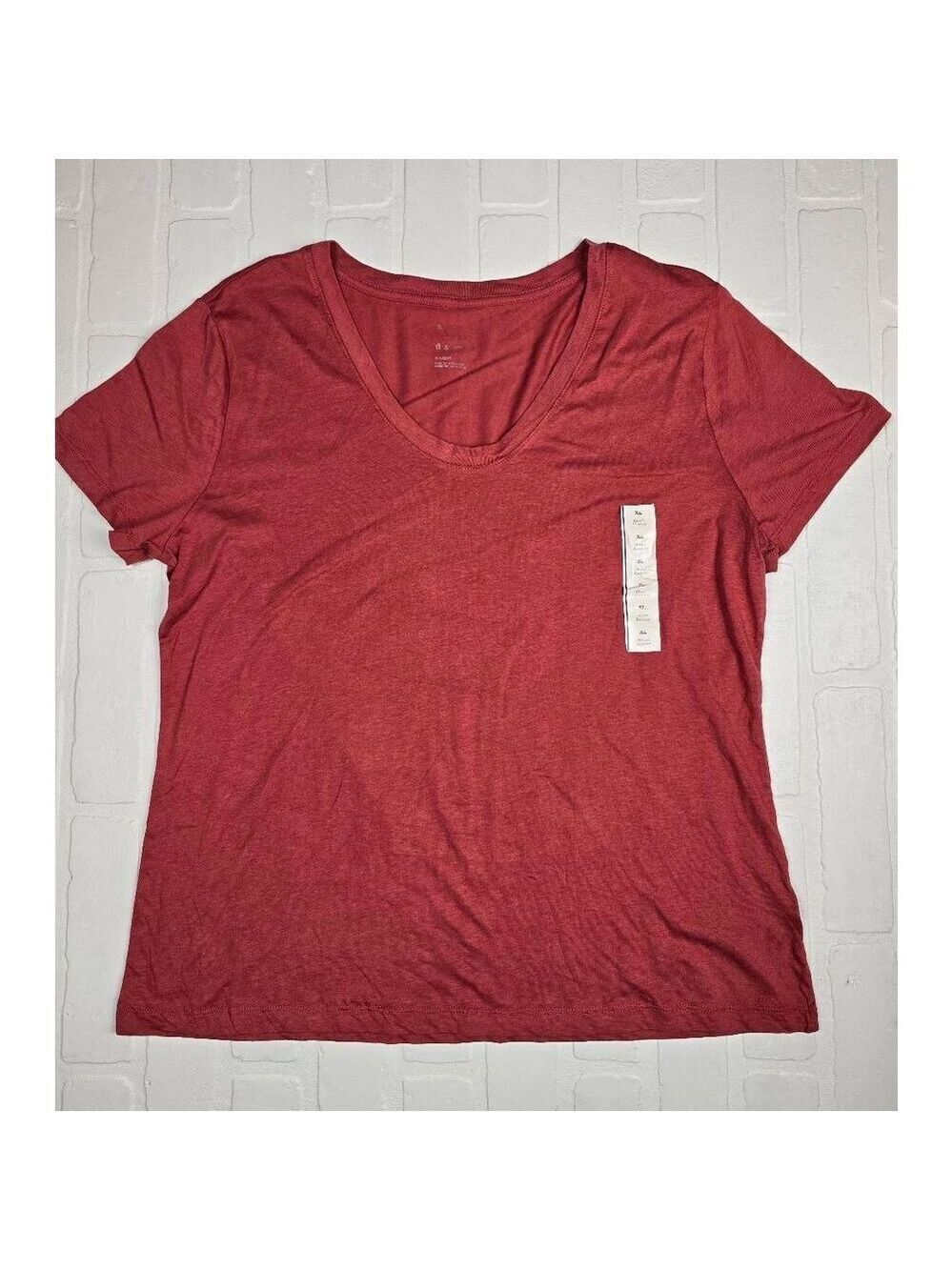 A new day  Dark Pink Scoop Neck Top XL
